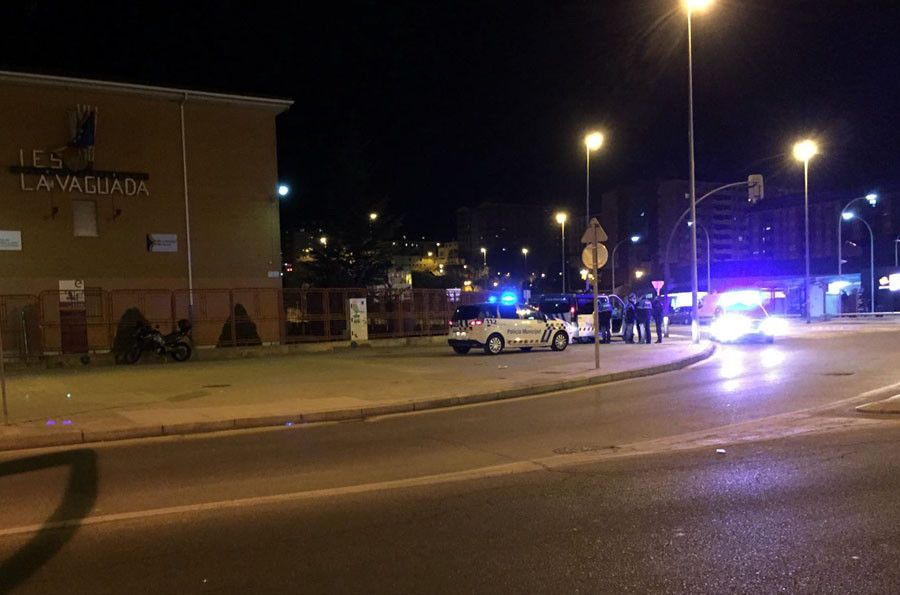 Policía Local en el lugar de los hechos