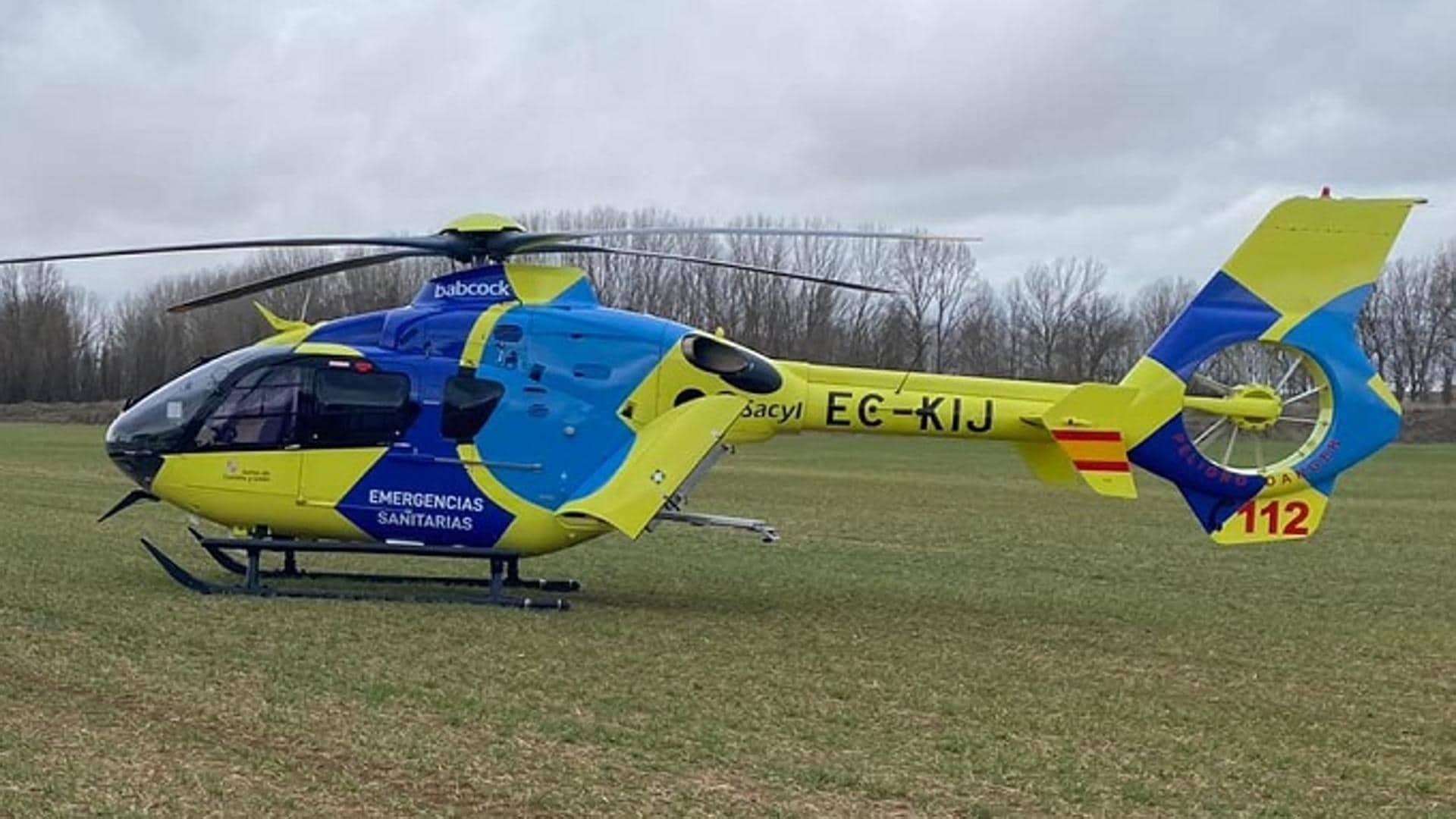 Sucesos: Trasladado a Burgos en helicóptero tras accidentarse con el coche