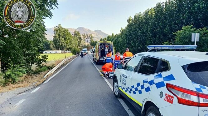 Imagen del incidente de redes sociales de la Policía Local de Santa Fe.