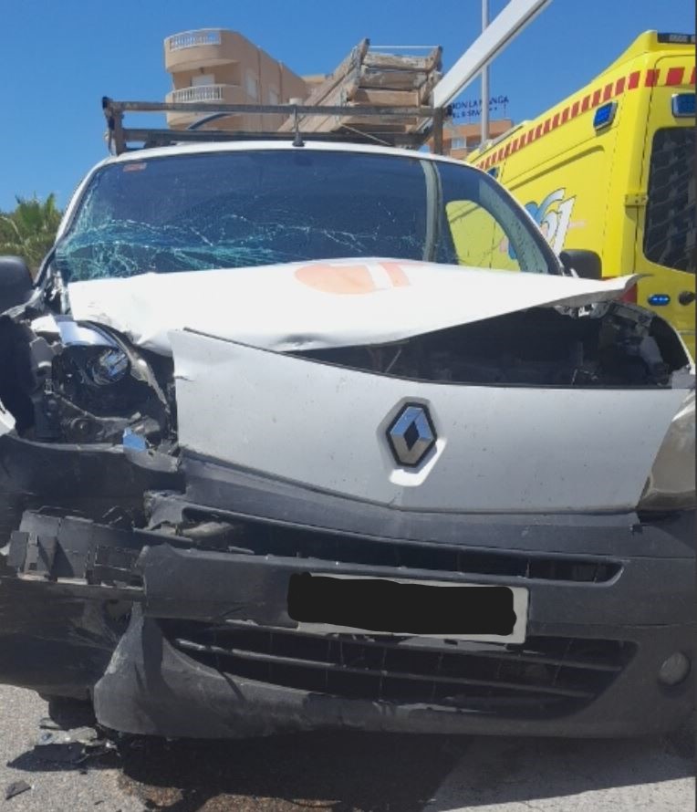Imagen de uno de los vehículos implicados