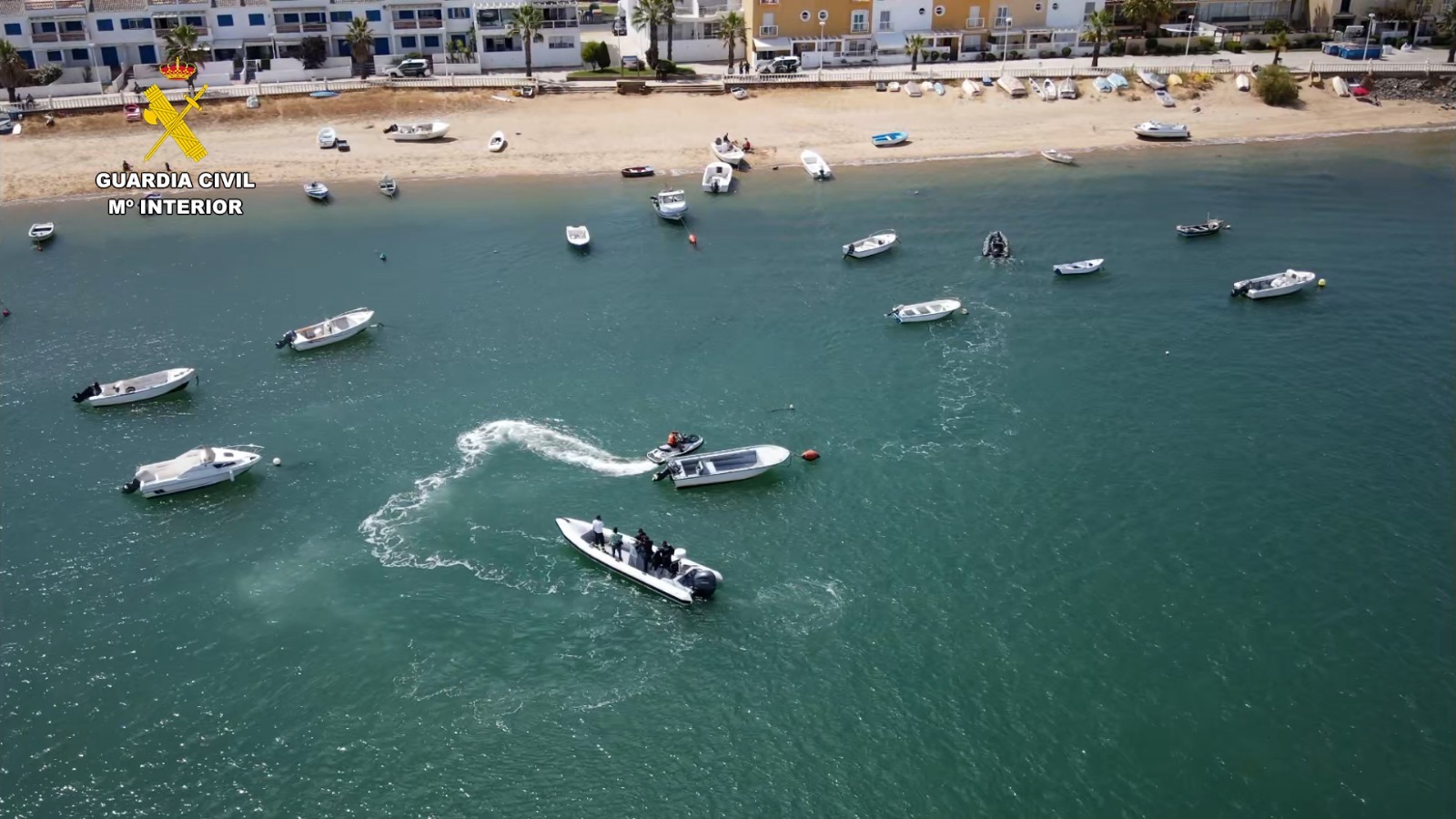 Fuerte despliegue contra el narcotráfico: intervenidas 16 embarcaciones en Isla Cristina