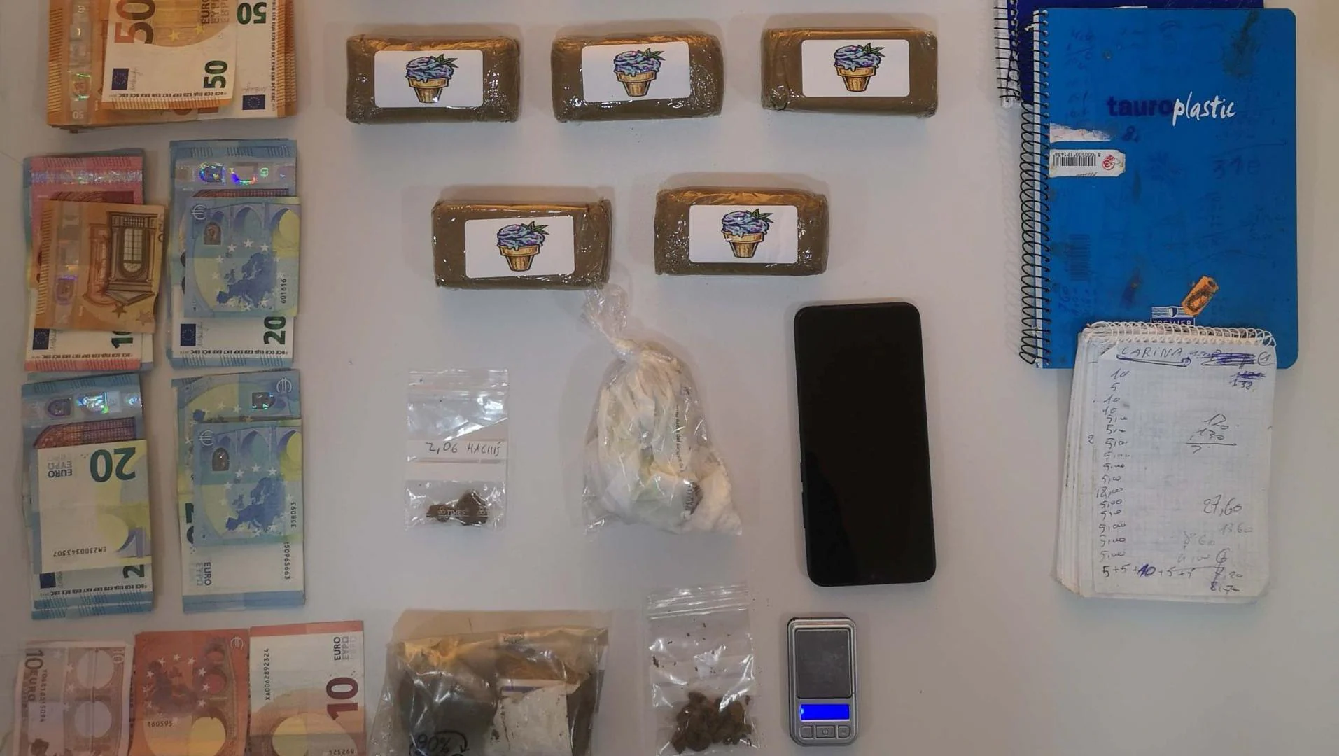 La Policía interviene 15 gramos de cocaína, 900 de hachís y 415 litros de gasoil en Cáceres