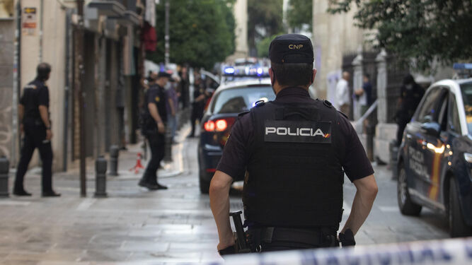 Actuación policial en Granada