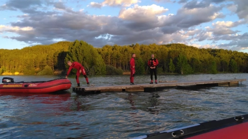 Buscan a un hombre en el pantano de Barasona, desaparecido mientras hacía una actividad acuática