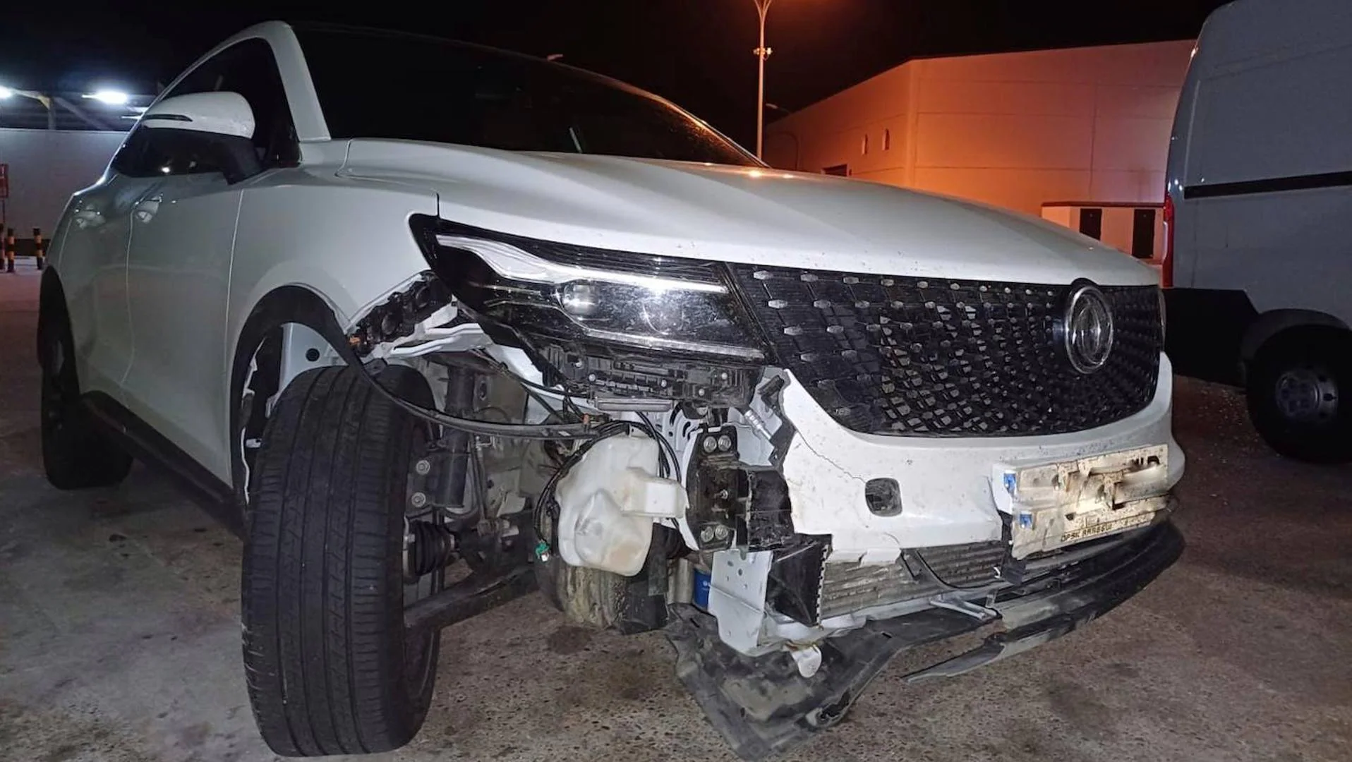 Encontronazo con un jabalí en la autovía del Camino, en Navarrete