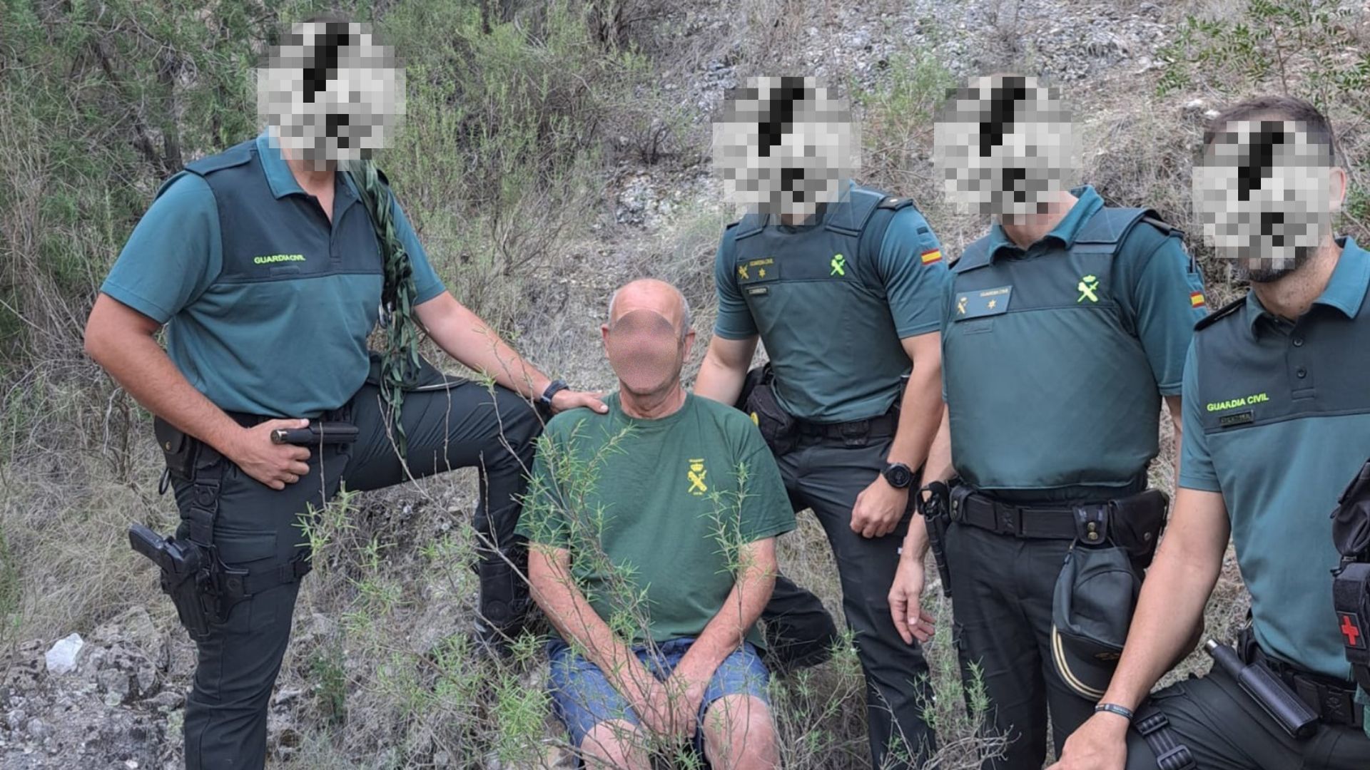 Rescatan a un ciudadano neerlandés de 75 años perdido en el Barranco del Cajal gracias a un dron de la Guardia Civil