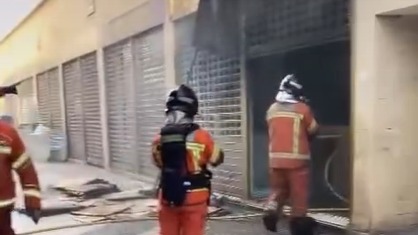 Vídeo | Susto en Punta Umbría por el incendio de una churrería