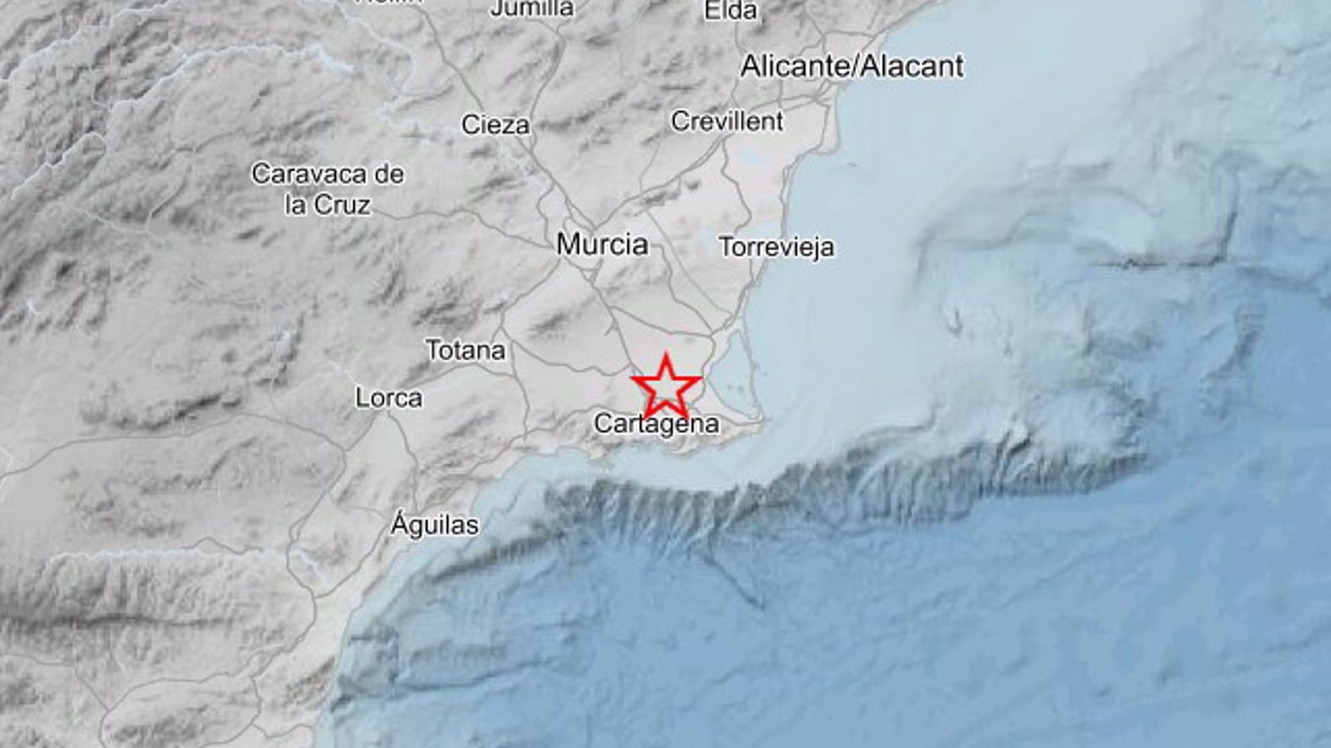 Un terremoto se hace sentir en los municipios de Torre Pacheco y Cartagena