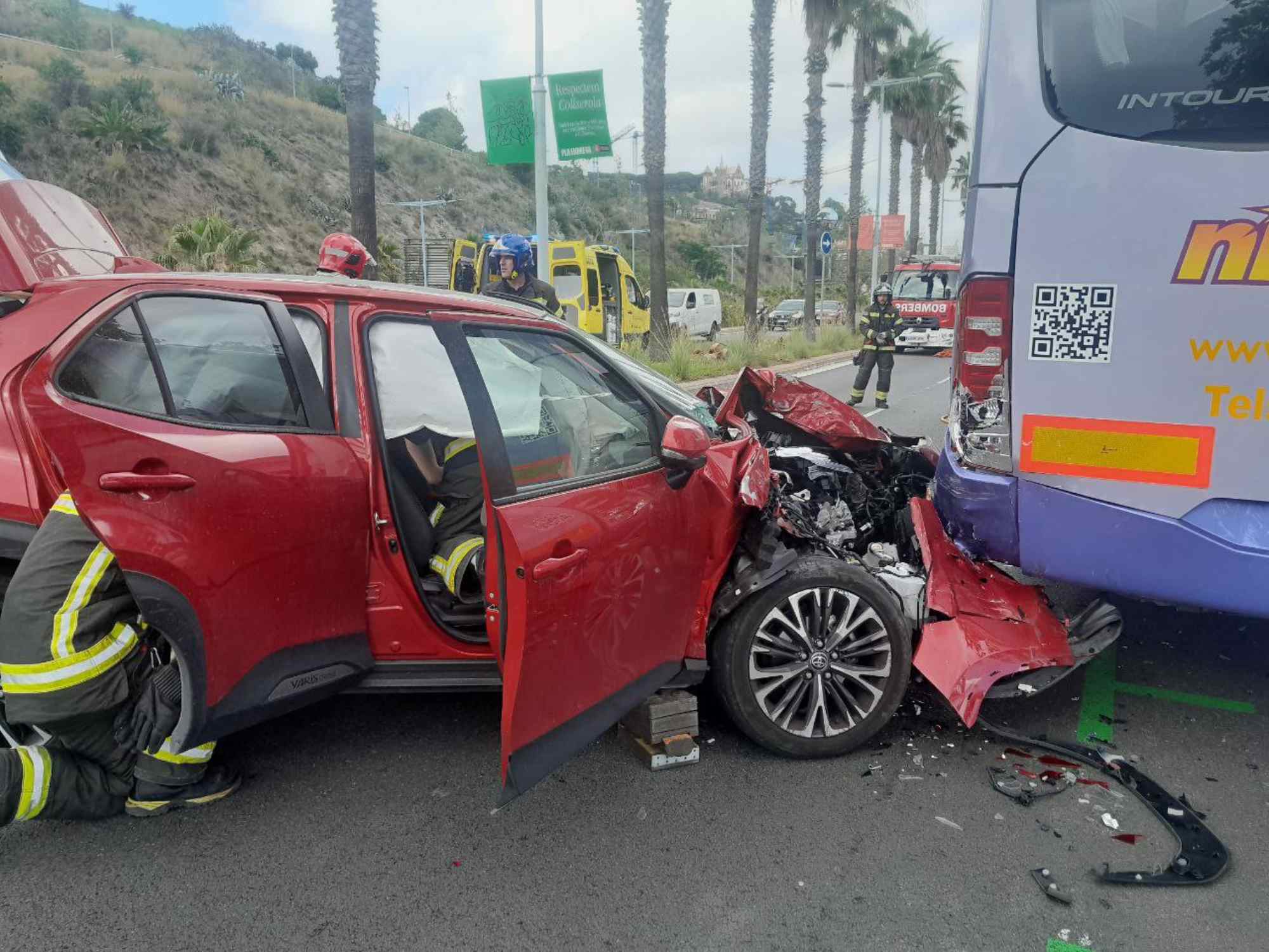 aparatos accident barcelona