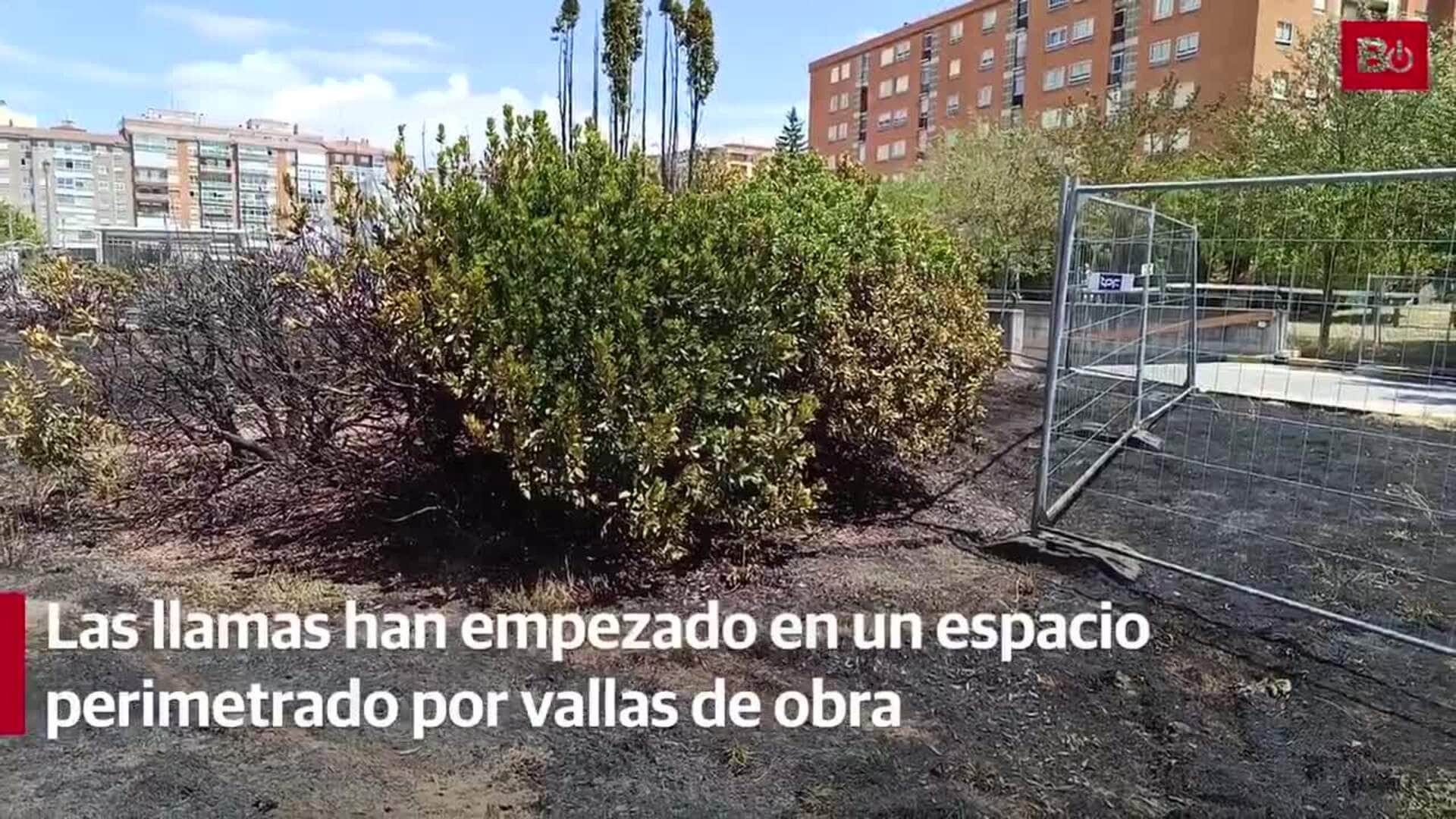 Caos en Gamonal de Burgos tras devastador incendio en el parque Félix: Emergencias en alerta máxima