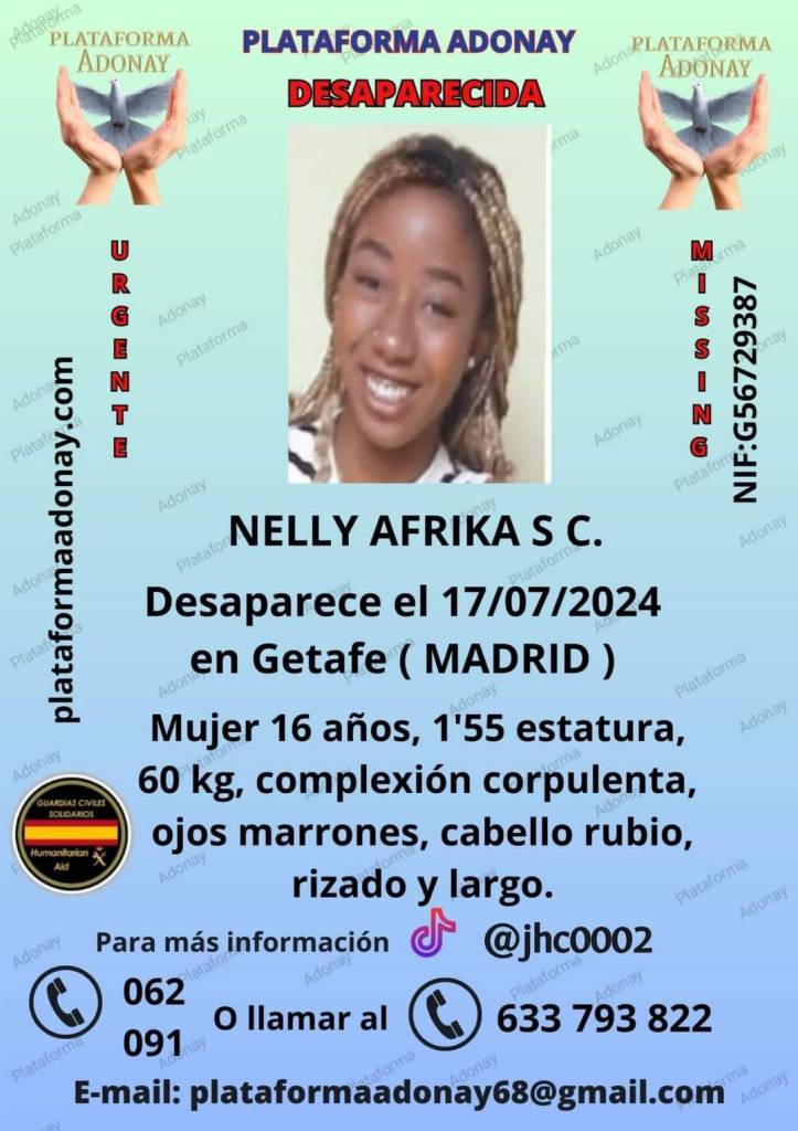  Buscan a una adolescente de 16 años desaparecida en Getafe