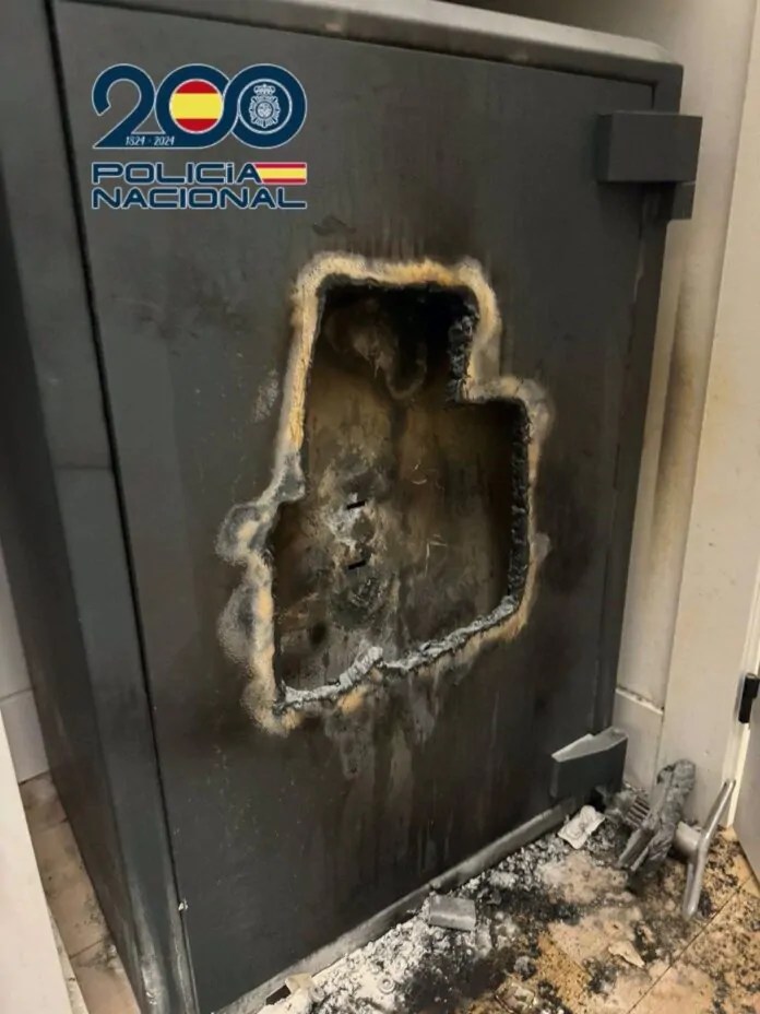 Detenidos 'in fraganti' tres aluniceros robando un local de Chamberí, Madrid (Foto: Policía Nacional)
