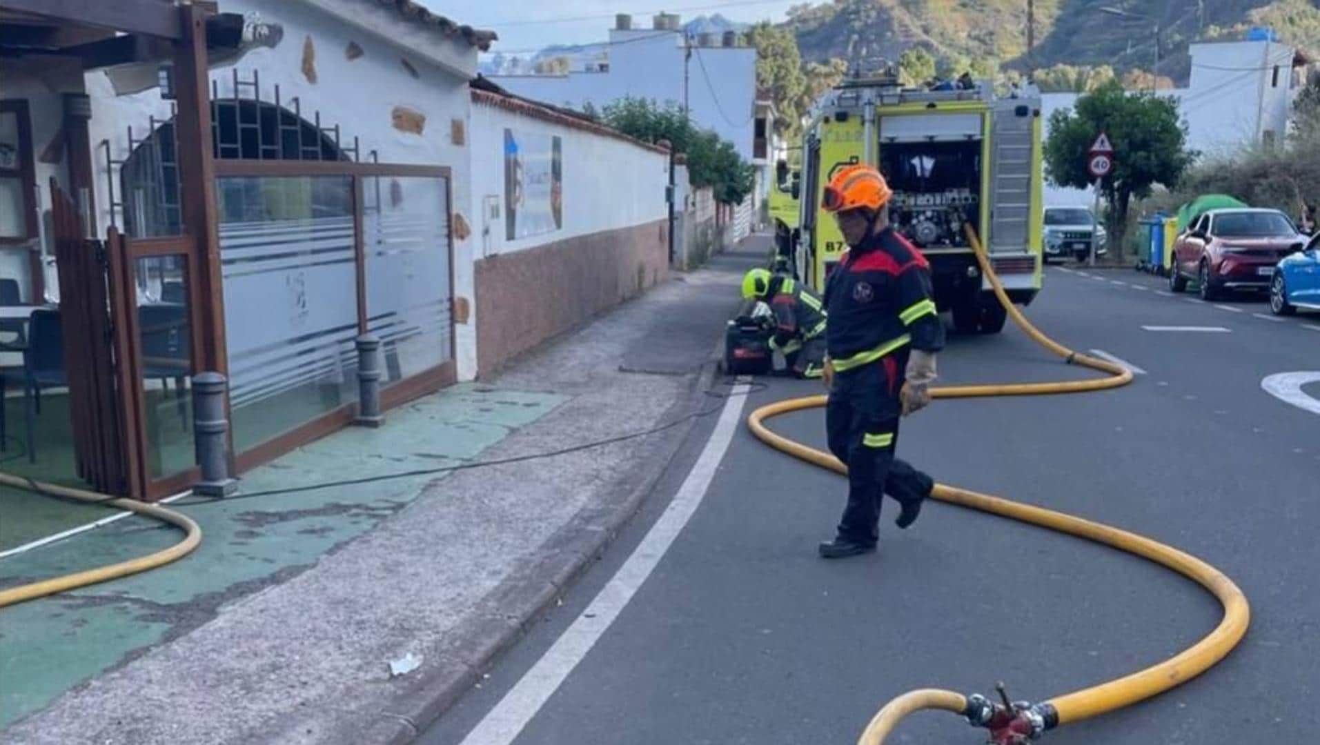 Incendio en el restaurante El Secuestro de Teror