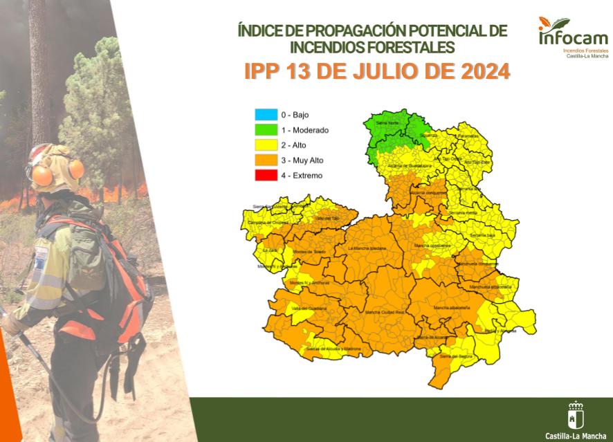 Exitosamente controlado un incendio en Alarilla con la colaboración de 14 efectivos del Infocam