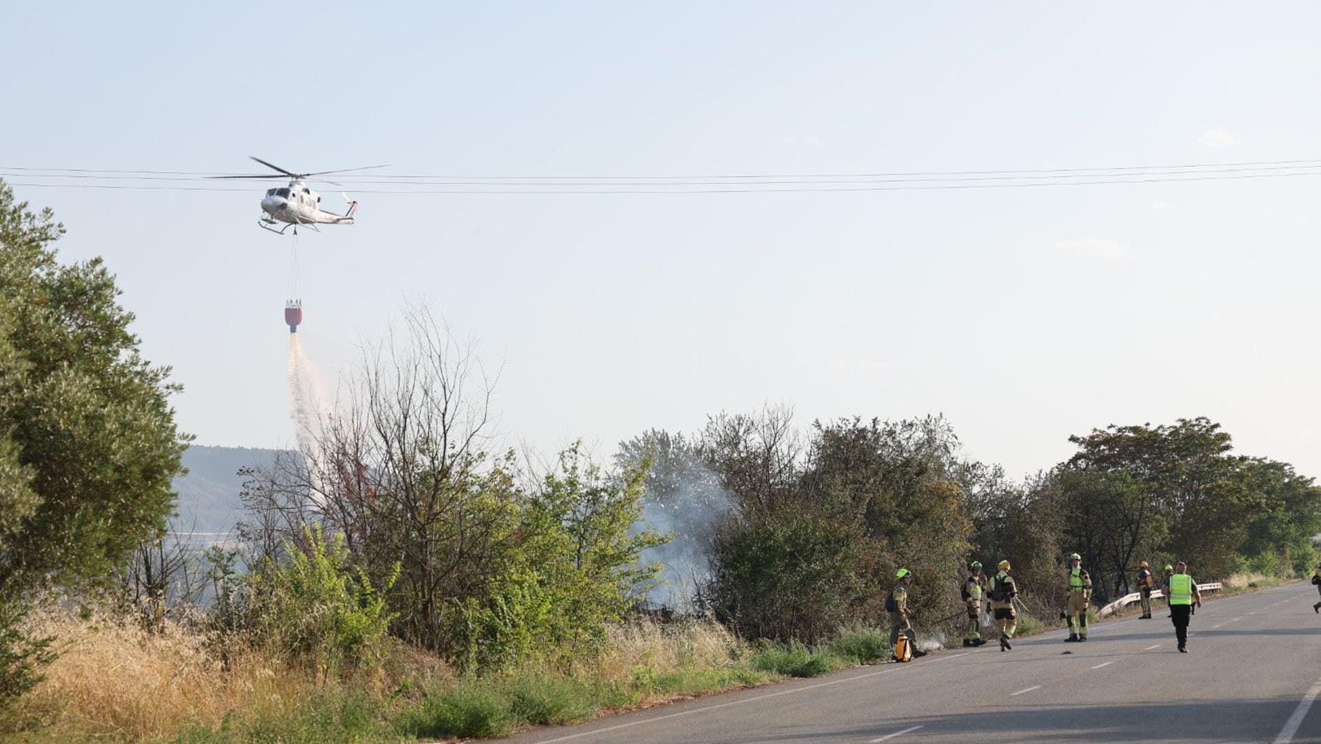 Incendio en la Dehesa de Navarrete