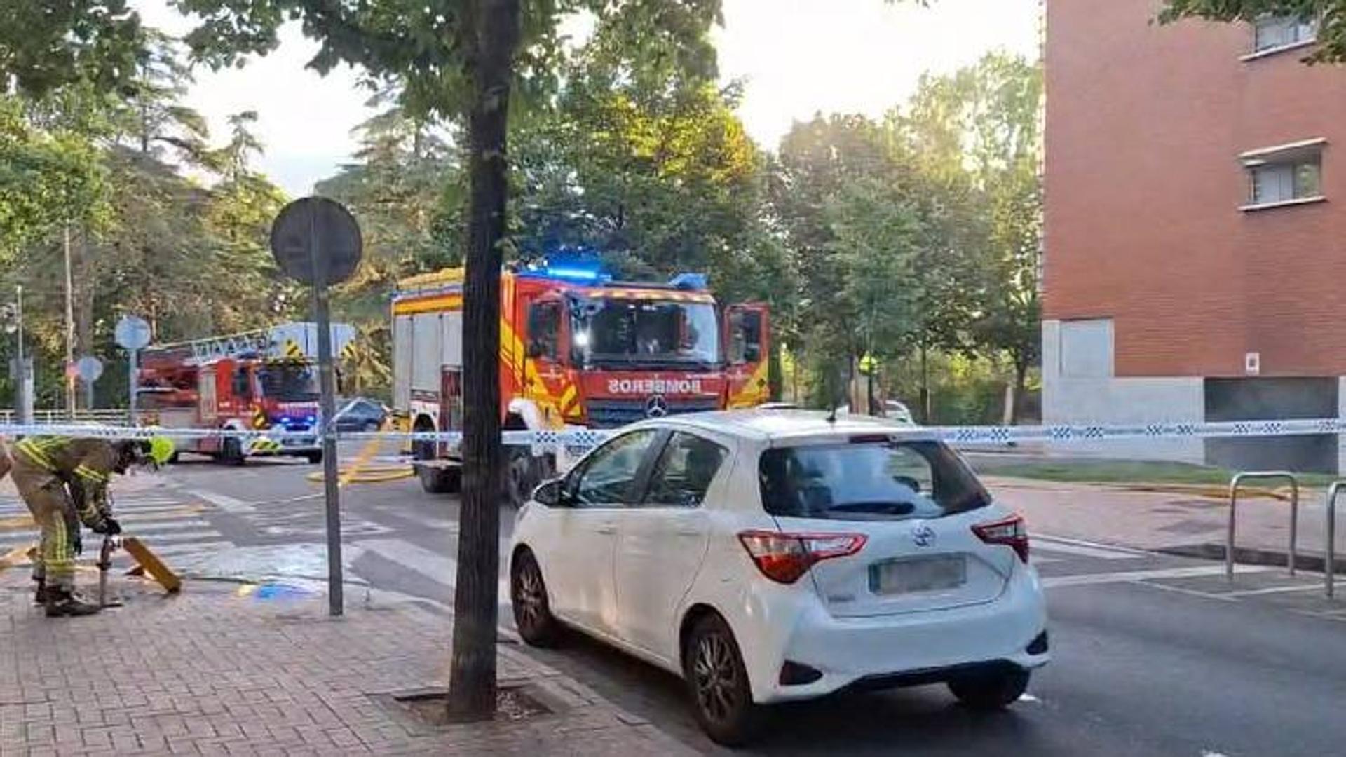 Incendio en garaje de Logroño deja dos personas hospitalizadas