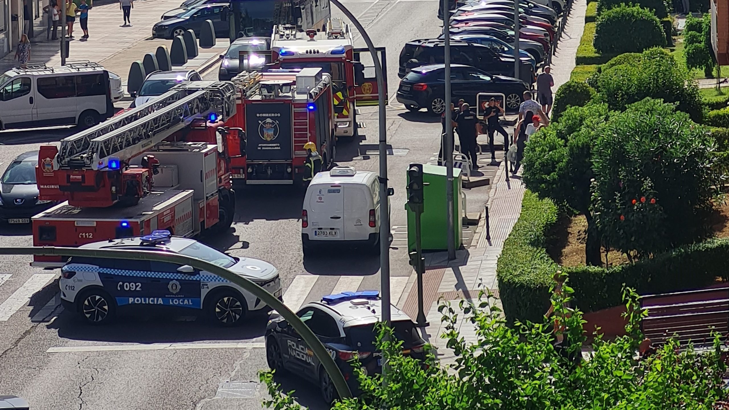 Susto por un incendio en la Avenida de Castilla