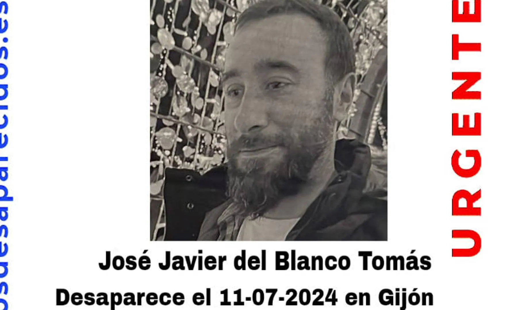 La Policía busca a un gijonés de 37 años que falta de su casa desde el jueves
