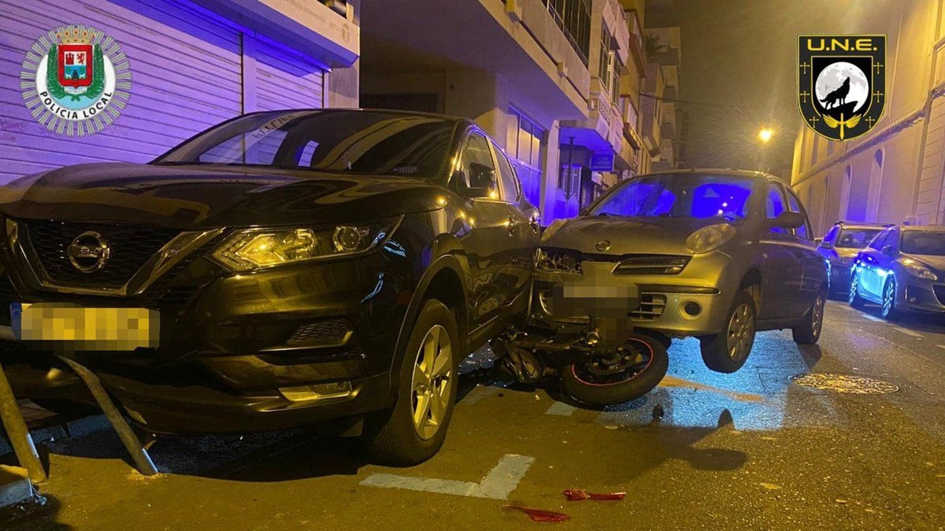 Trasladado al Negrín tras un accidente de tráfico en Canalejas