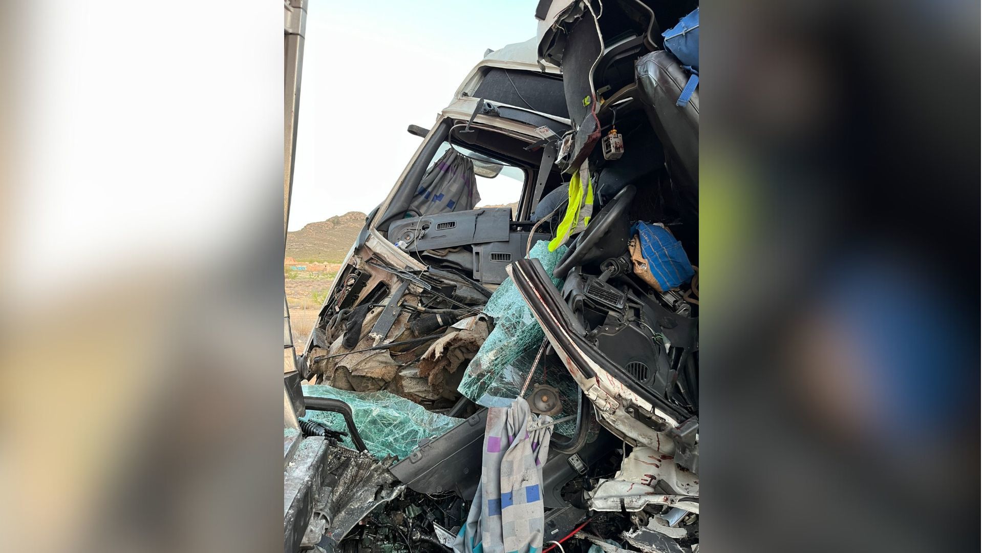 Muere un hombre tras el choque entre dos camiones en Jumilla
