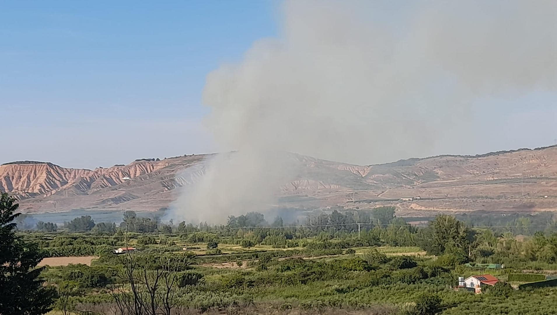 Declarado un incendio en Autol
