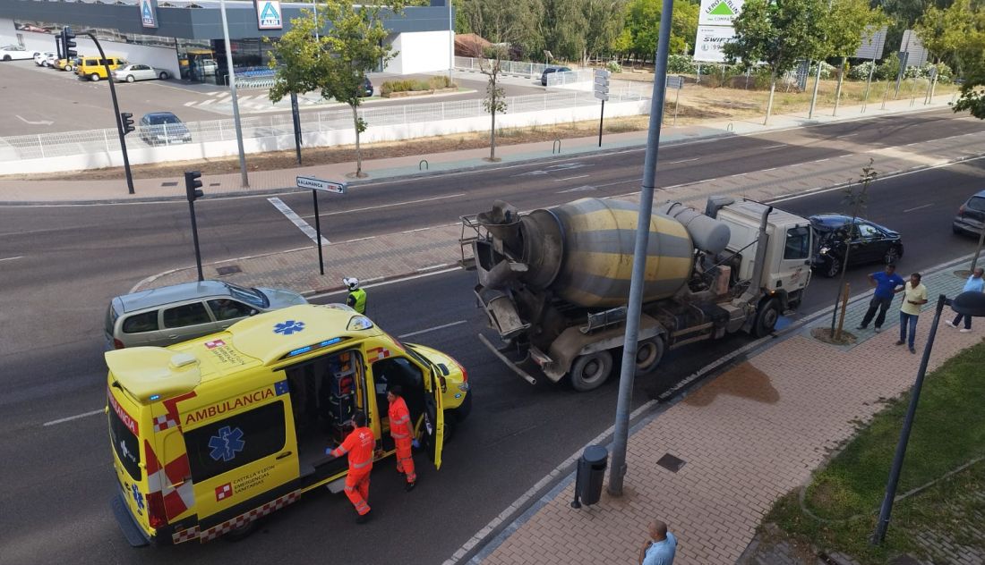 Tráfico condicionado a la salida de Zamora por una colisión múltiple