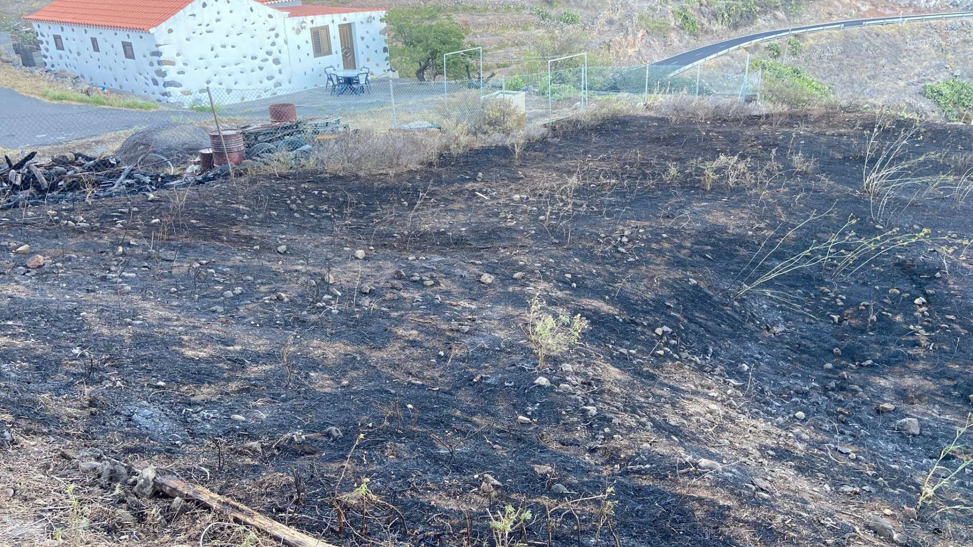 Extinguen un conato de incendio en La Gomera