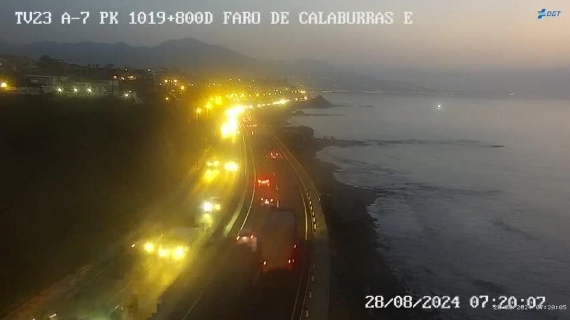 Un conductor 'kamikaze' provoca una colisión múltiple en la A-7 en Fuengirola