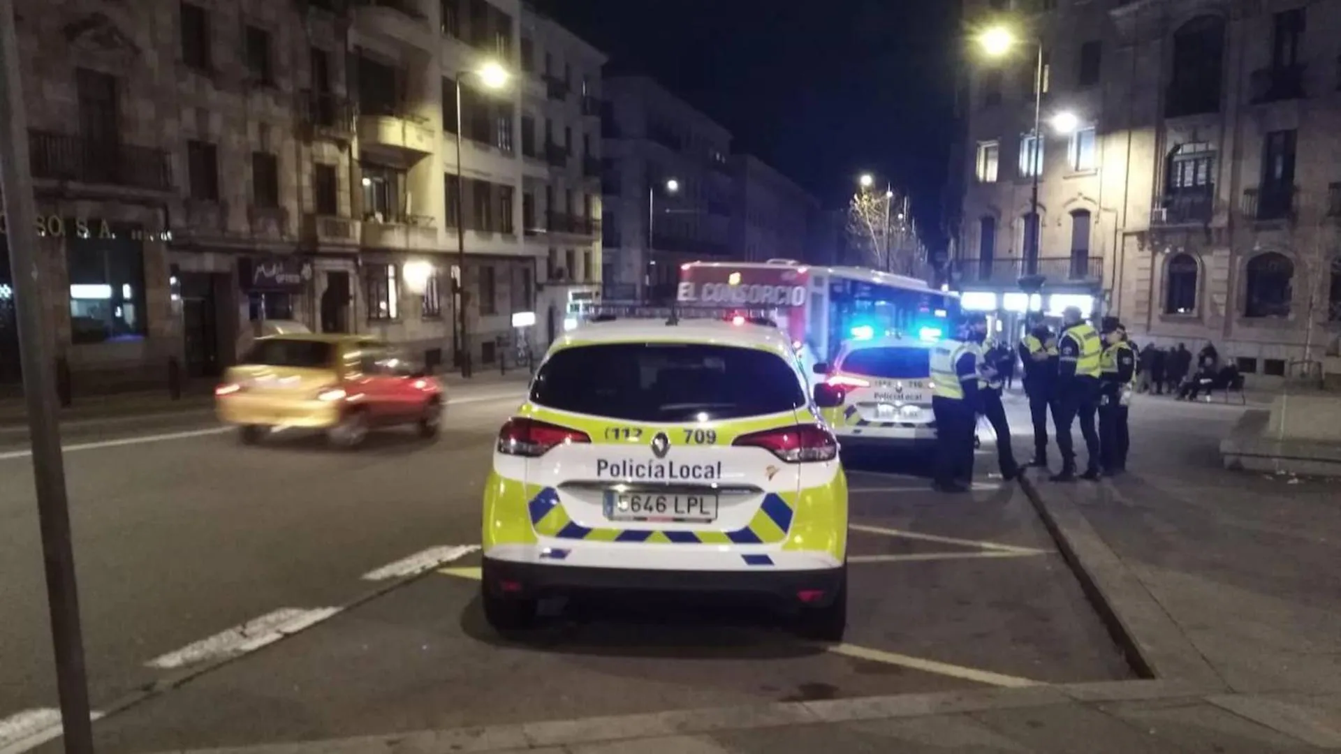 Cuarto conductor multado en el control del centro histórico más efectivo del fin de semana