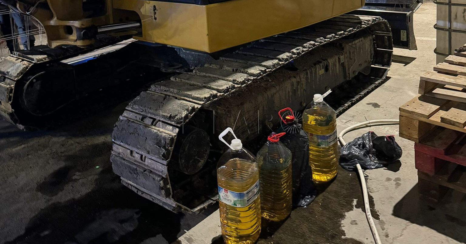 Detenido en Melilla individuo que robaba combustible de una retroexcavadora