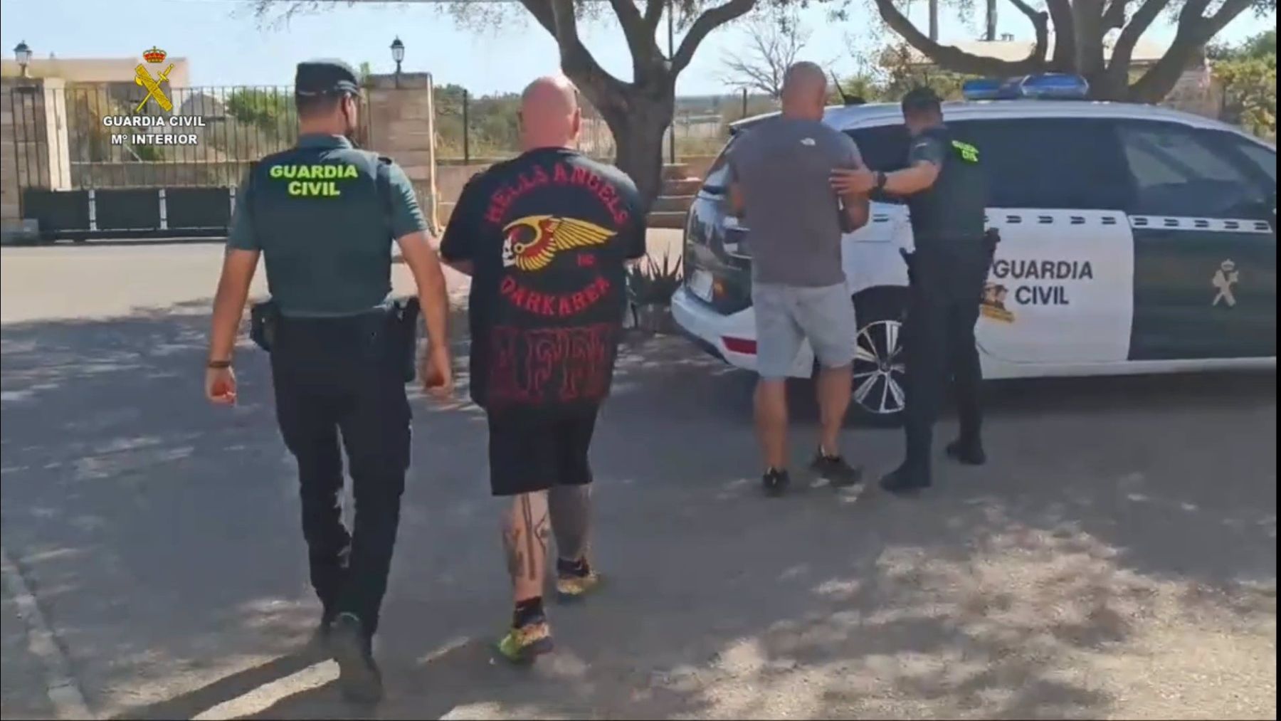 Cuatro ‘Ángeles del Infierno’ detenidos en Llucmajor por extorsionar a un empresario por una deuda