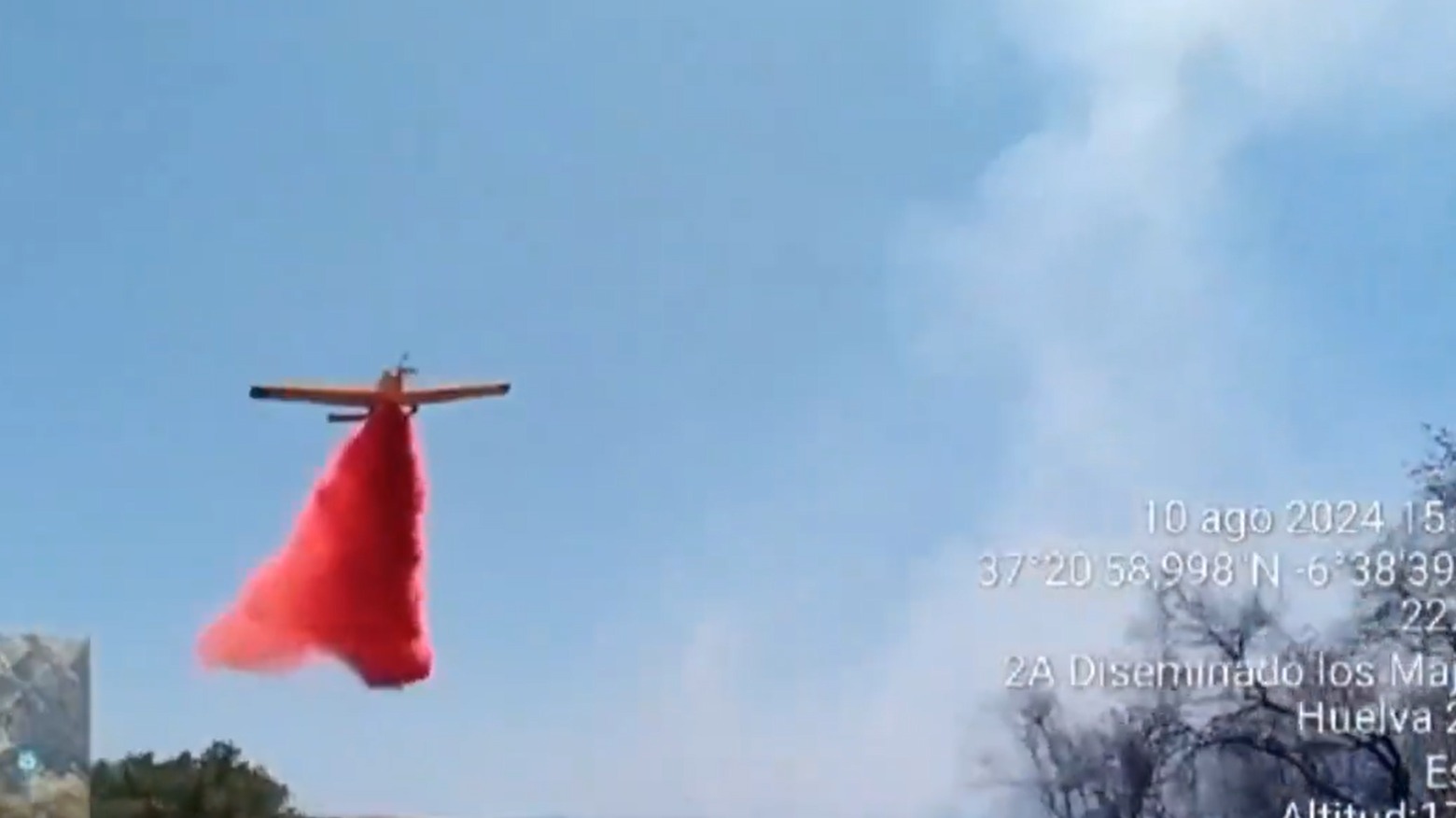 Nuevas llamas en el paraje Los Pilones en Niebla tras sofocar incendio anterior