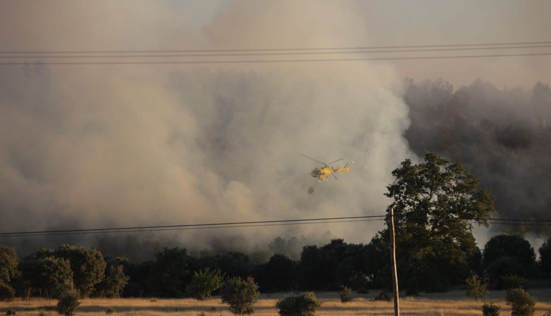 Fallece un hombre durante desalojo en Trabazos debido a un incendio forestal