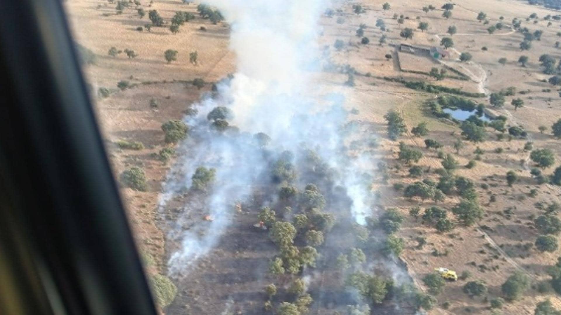 Gran aluvión de incendios en Salamanca debido a la sofocante tarde de calor y las tormentas