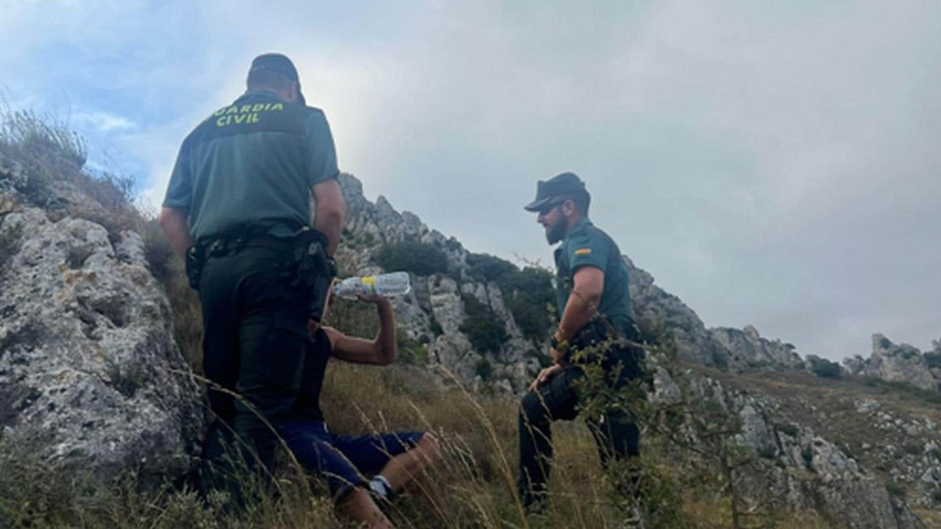 Rescatan a un menor desorientado en el monte en Pancorbo