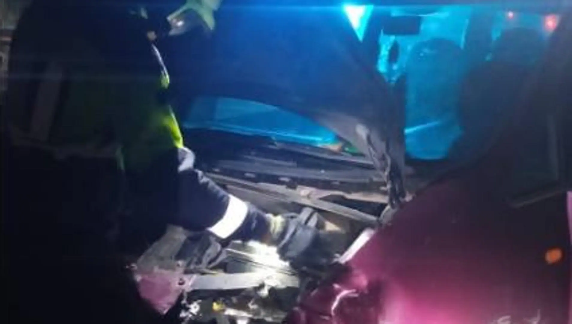 Hombre de 28 años hospitalizado tras accidente en la carretera NA-6531 cerca del puente del Ebro