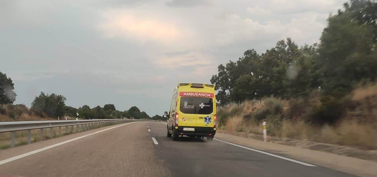 Dos personas resultan heridas en un accidente en la autovía A-52 en Zamora