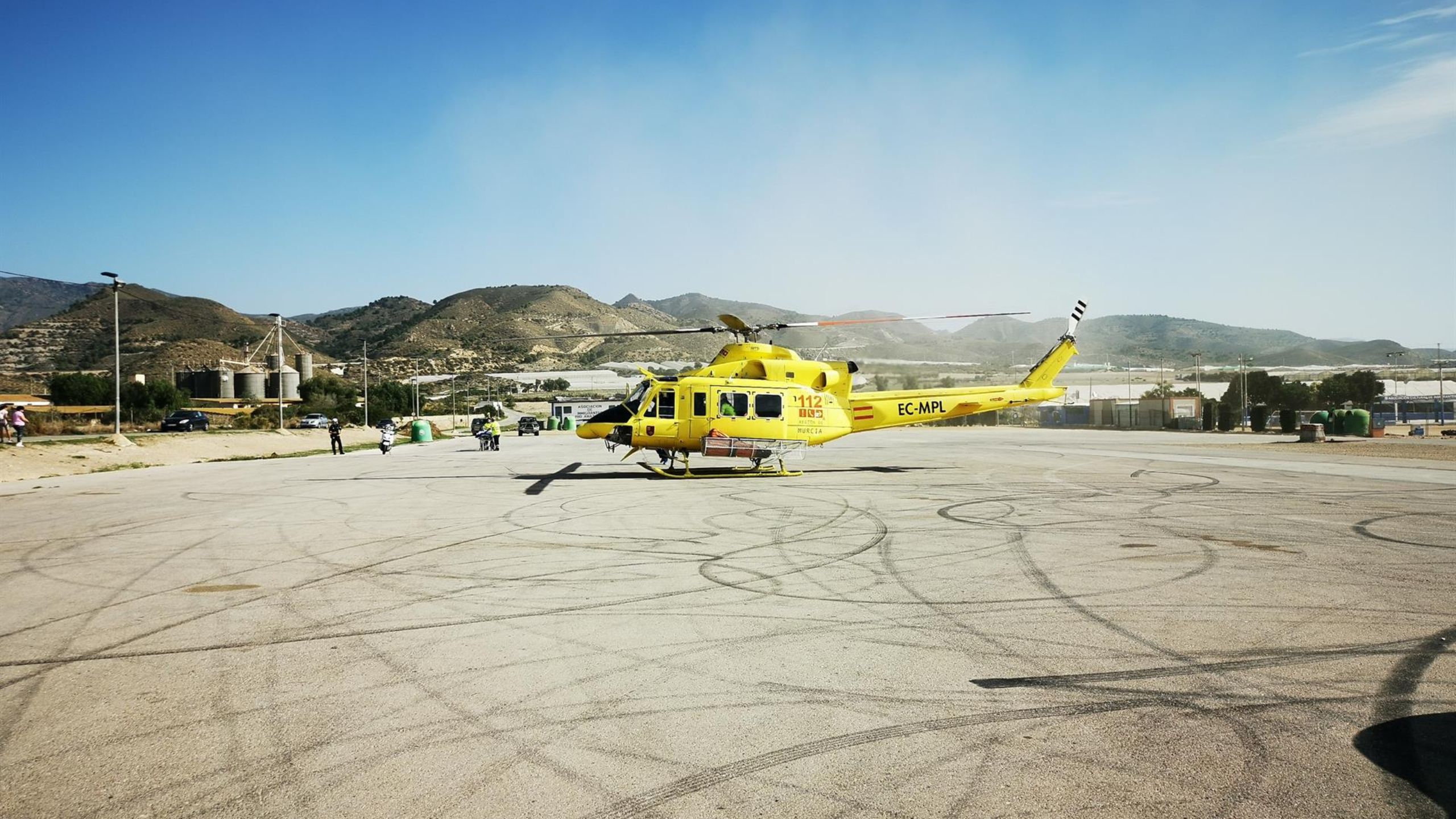 Rescatan en helicóptero a un senderista de 64 años en Abanilla