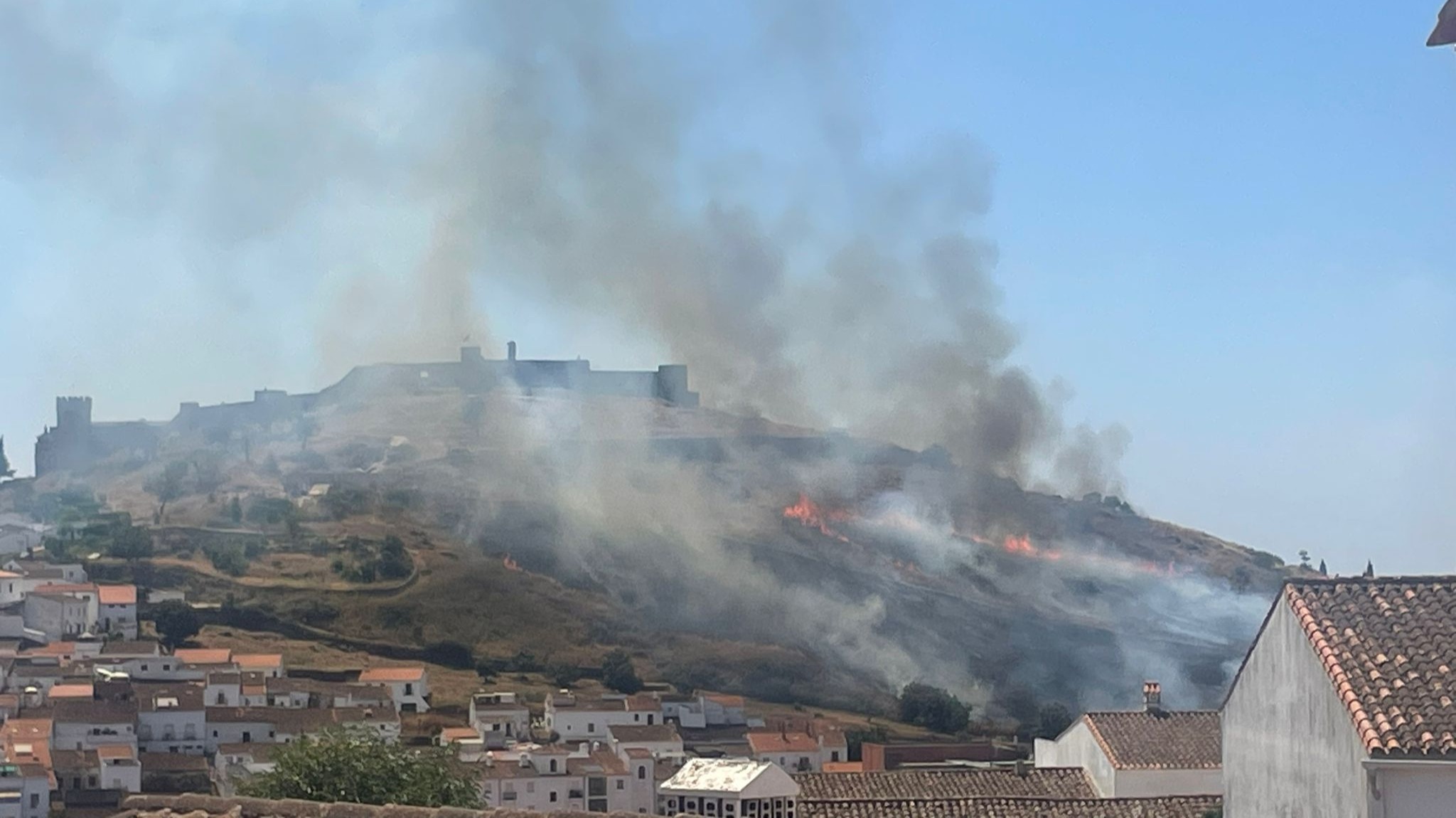 Incendio en Aracena. Foto: Prensa Huelva