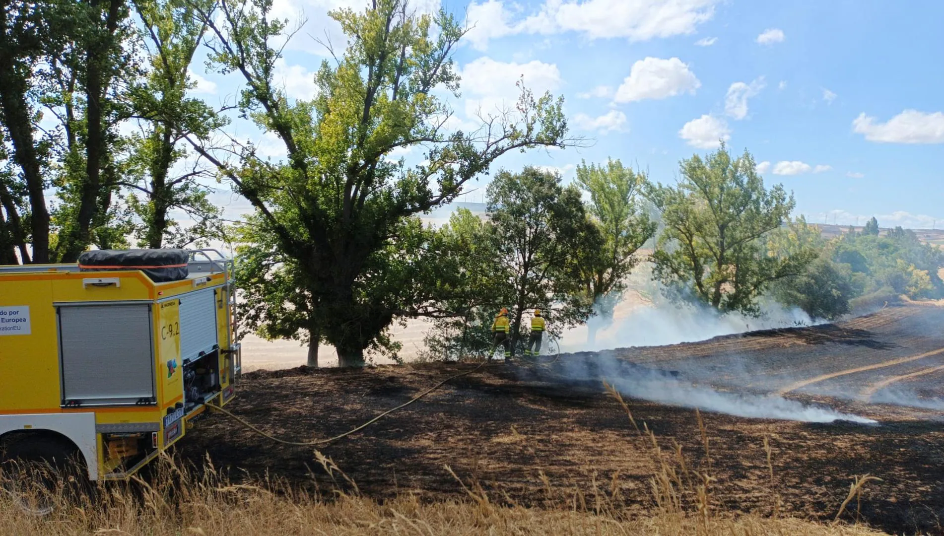 Susto en Burgos por un incendio intencionado