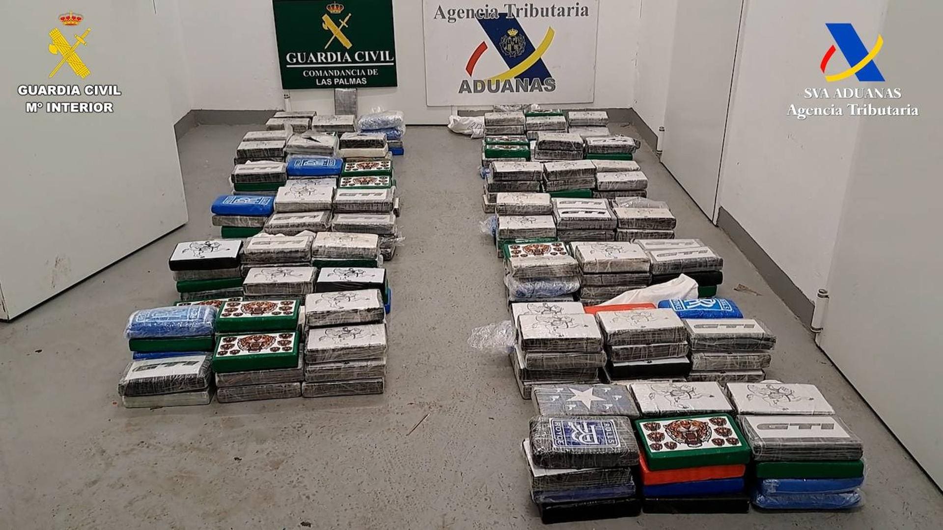 Intervienen un buque con 289 kilos de cocaína en el Puerto de Las Palmas
