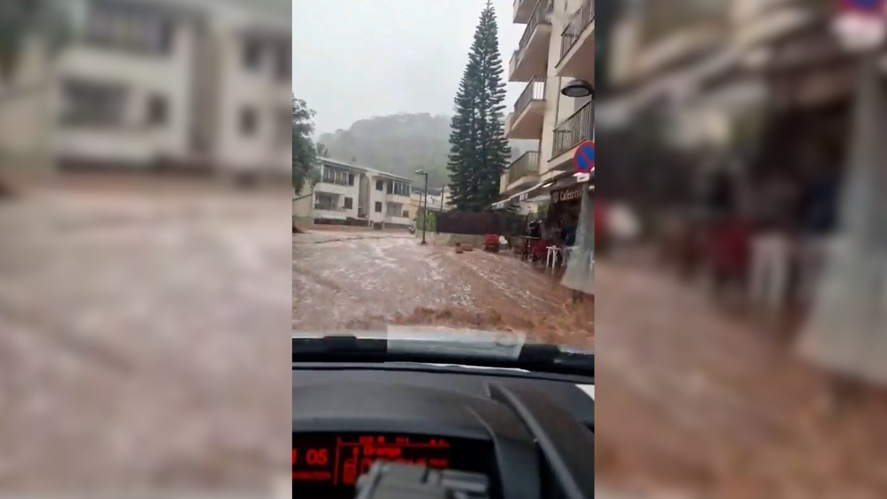 La DANA deja intensas lluvias en el Llevant de Mallorca en su segundo día de su paso por Baleares