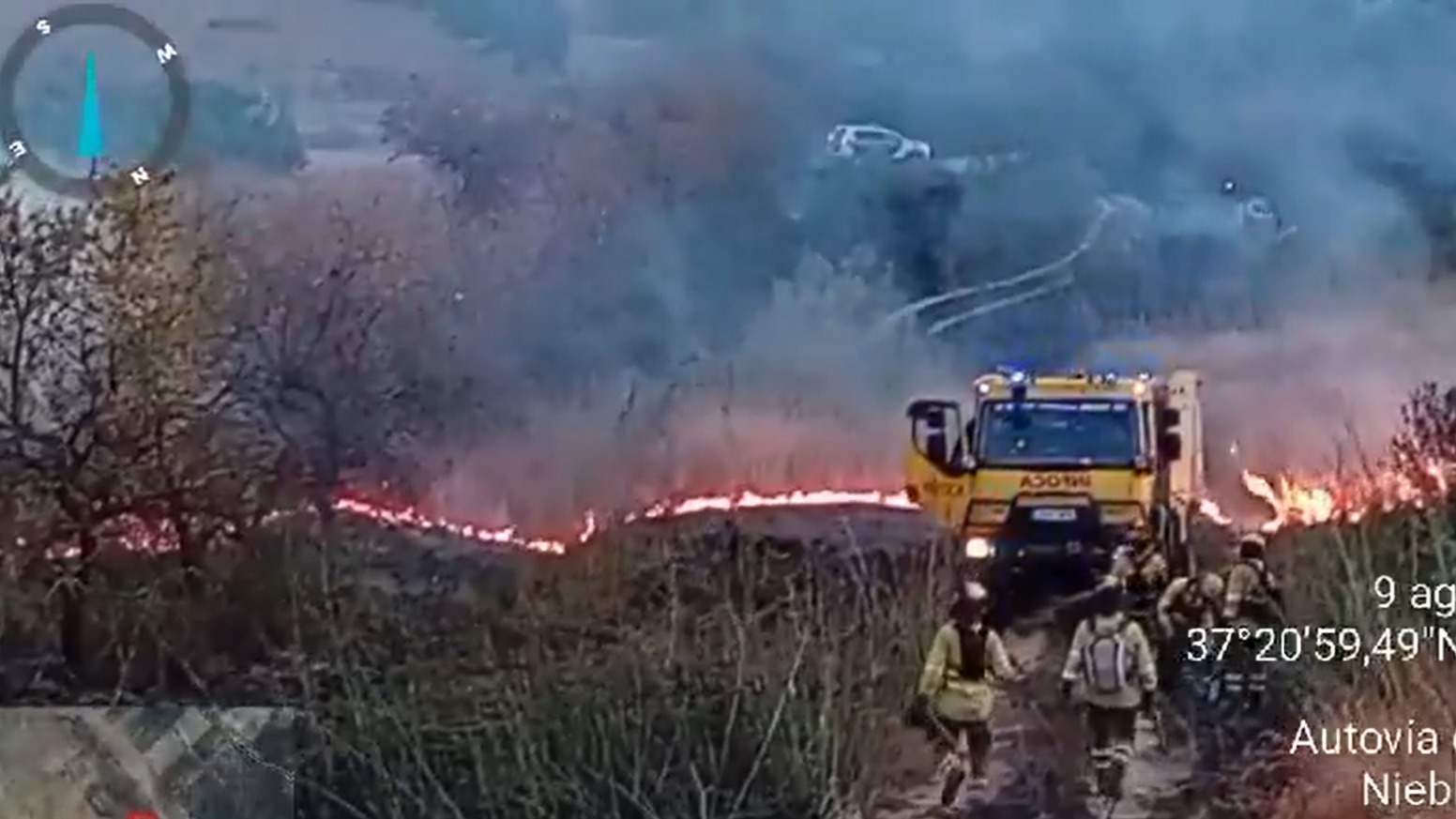 Nuevo incendio en Huelva alerta a las autoridades: zona del Condado afectada