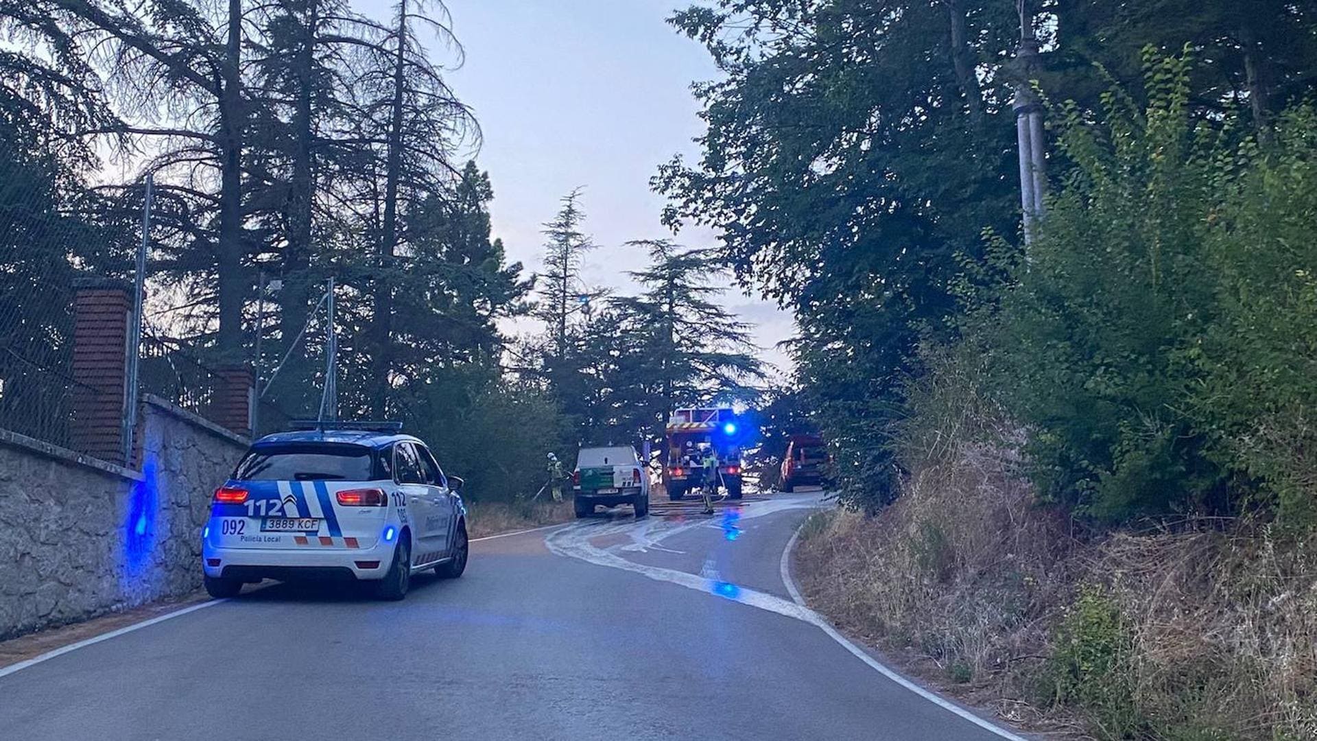 Susto en Burgos por un nuevo incendio en la ladera del Castillo
