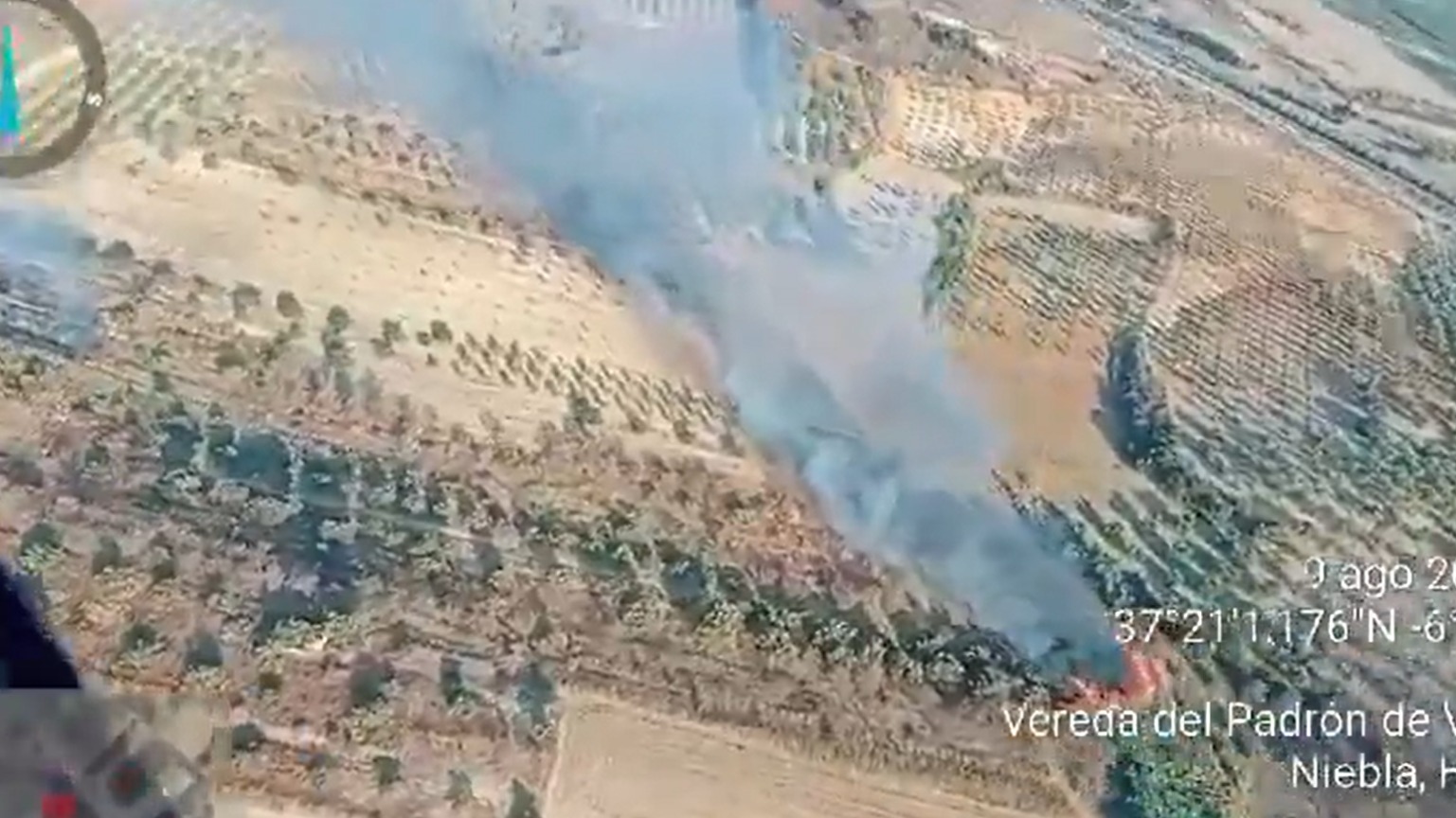 Nuevo incendio en la provincia de Huelva: zona del Condado se ve afectada