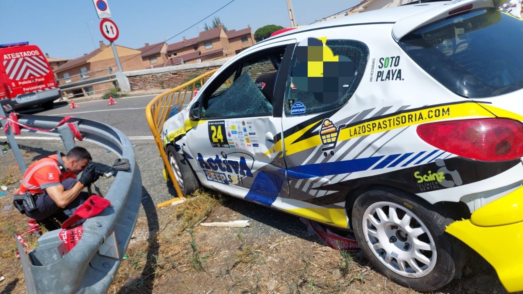 Siete personas atropelladas en un rally de un pueblo de Navarra: cuatro son menores