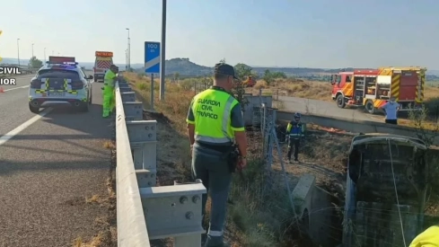 Fallecen tres personas en un accidente de circulación en Castejón del Puente