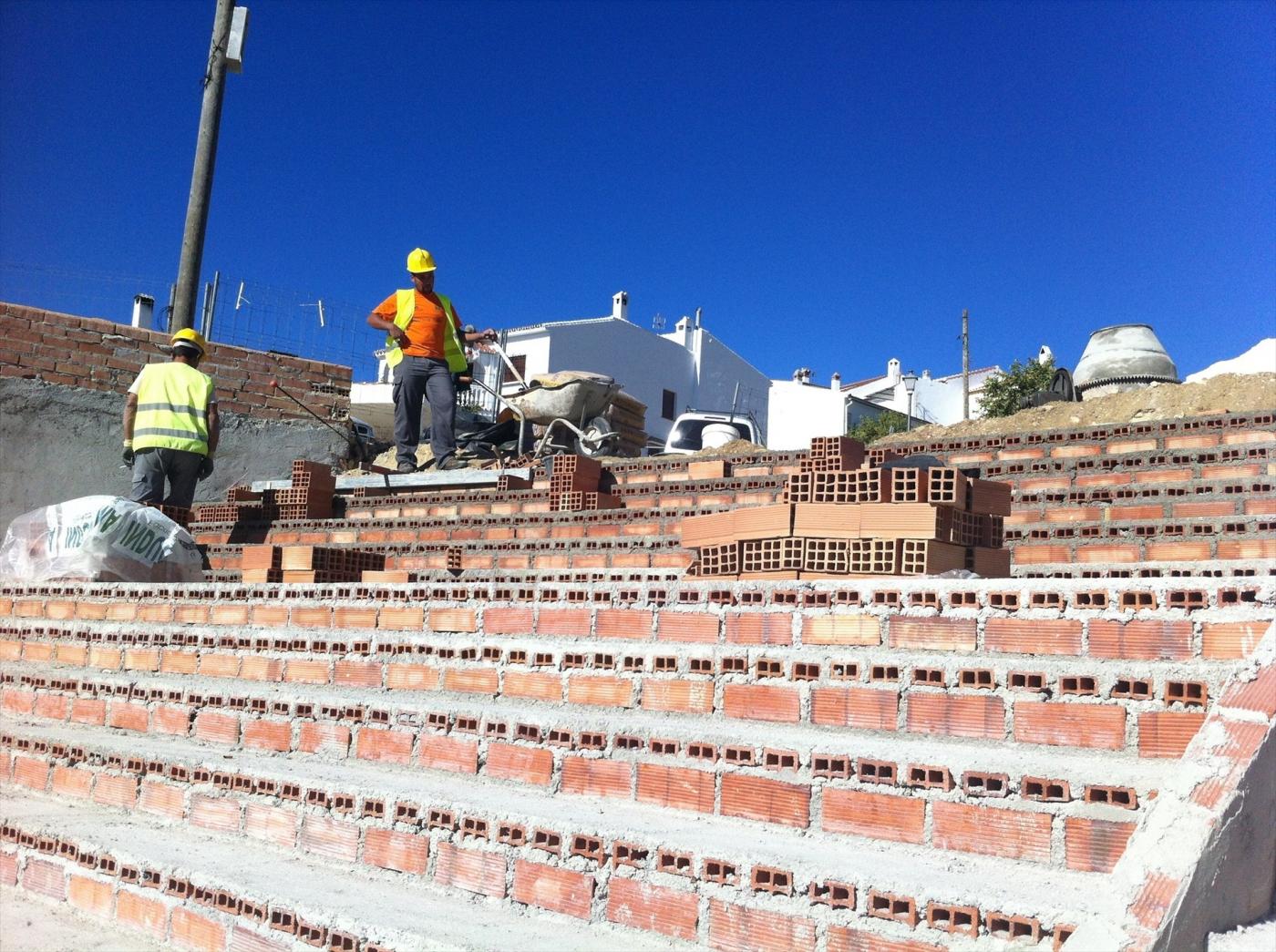 Trabajadores de la construcción. - EP.