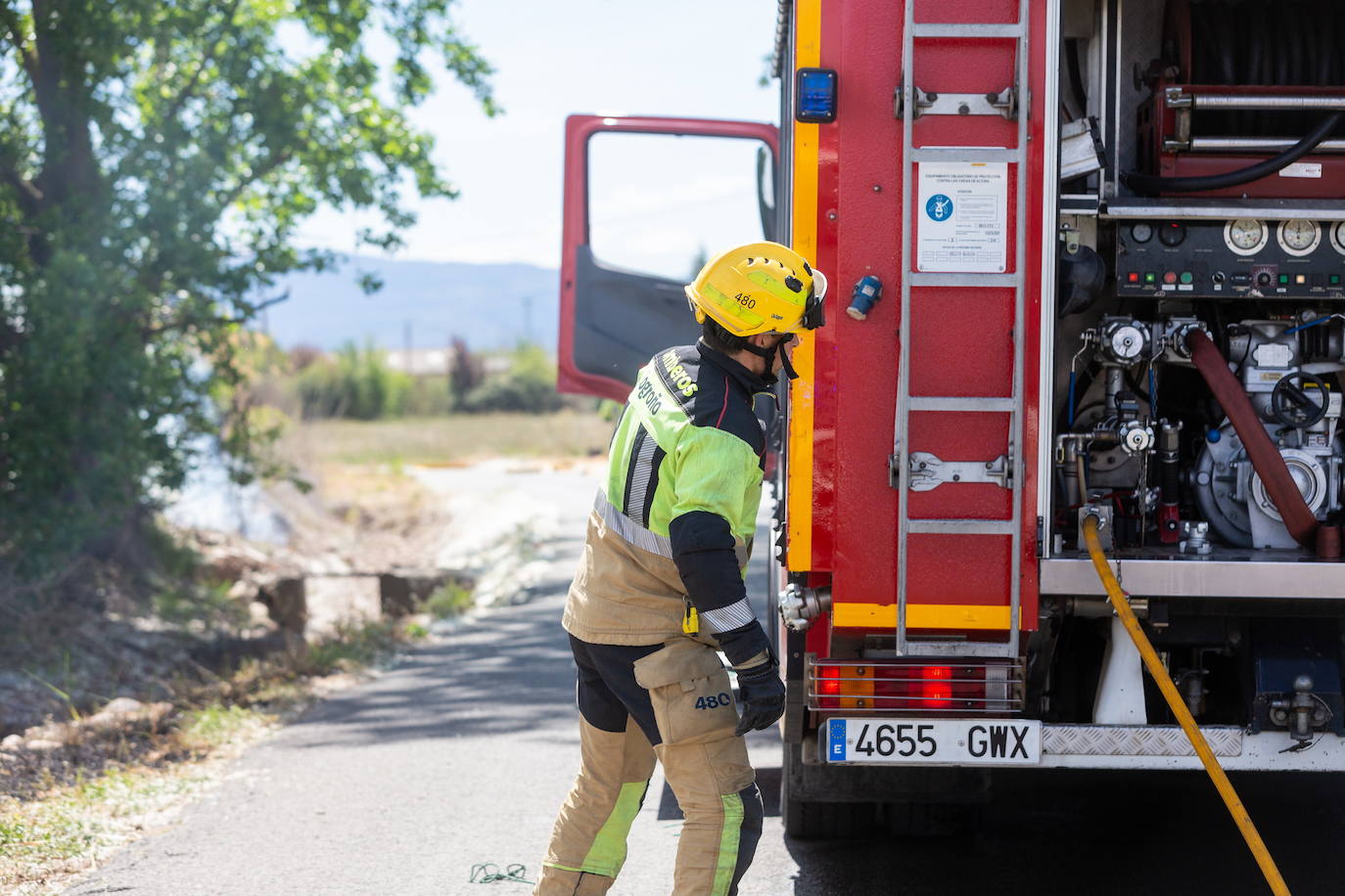 Dos empresas riojanas afectadas por incendios en menos de una hora