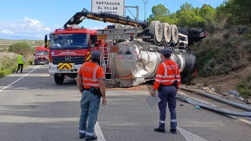 Un camionero de Errenteria fallece en un accidente de tráfico en Lodosa
